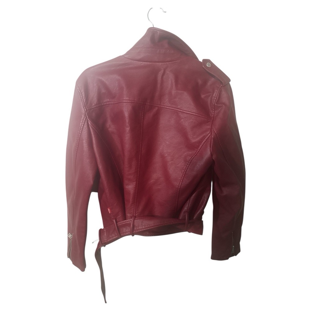 Levi Strauss & Co. Faux Leather Motorcycle Jacket,, Full Zip Retail $120 Size L - Picture 3 of 4